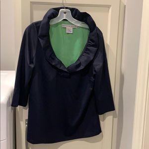 Navy Blue Ladies Top